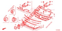 FRONT GRILLE/MOLDING  for Honda CR-V DIESEL 1.6 ELEGANCE 5 Doors 6 speed manual 2014