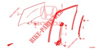 REAR DOOR WINDOWS/REGULAT OR  for Honda CR-V DIESEL 1.6 ELEGANCE 5 Doors 6 speed manual 2014