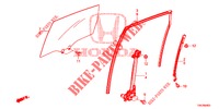 REAR DOOR WINDOWS/REGULAT OR  for Honda CR-V DIESEL 1.6 EXECUTIVE NAVI 5 Doors 6 speed manual 2014