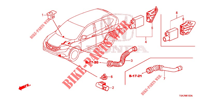 AIR CONDITIONER (SENSEUR/CLIMATISEUR D'AIR AUTOMATIQUE) for Honda CR-V DIESEL 1.6 EXECUTIVE NAVI 5 Doors 6 speed manual 2014