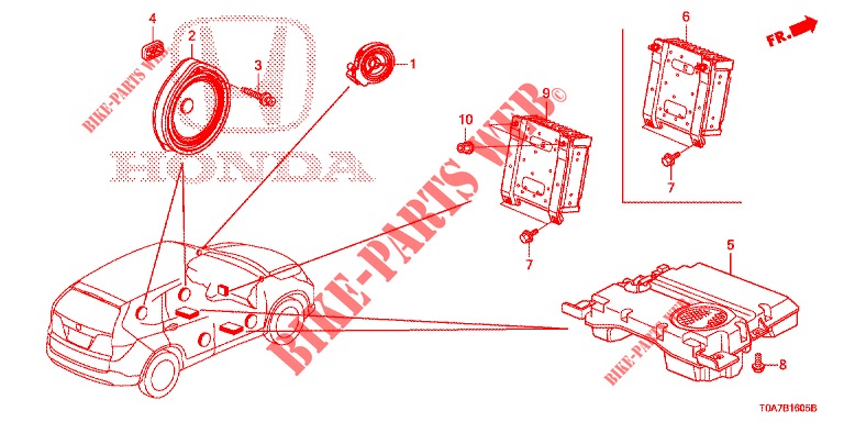 ANTENNA/SPEAKER  for Honda CR-V DIESEL 1.6 EXECUTIVE NAVI 5 Doors 6 speed manual 2014