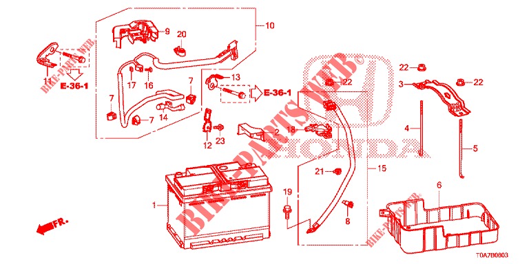 BATTERY/IGNITION COIL (4) for Honda CR-V DIESEL 1.6 EXECUTIVE NAVI 5 Doors 6 speed manual 2014