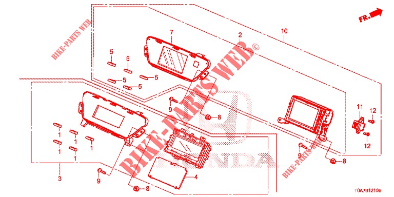CENTER DISPLAY (LH) for Honda CR-V DIESEL 1.6 EXECUTIVE NAVI 5 Doors 6 speed manual 2014