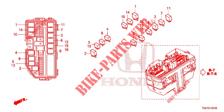 CONTROL UNIT (COMPARTIMENT MOTEUR) (2) for Honda CR-V DIESEL 1.6 EXECUTIVE NAVI 5 Doors 6 speed manual 2014
