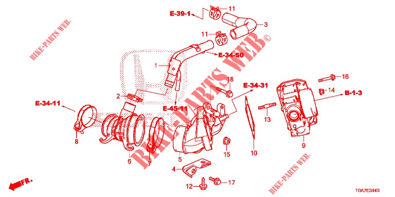 CONTROL VALVE INLET PRESSURE (DIESEL) (1.6L) for Honda CR-V DIESEL 1.6 EXECUTIVE NAVI 5 Doors 6 speed manual 2014
