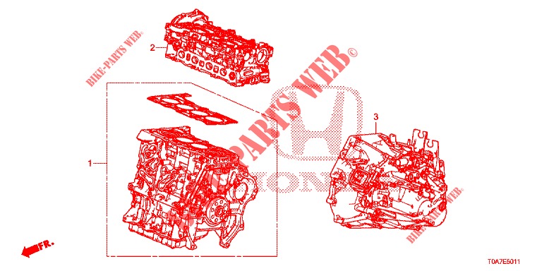 ENGINE ASSY./TRANSMISSION  ASSY. (DIESEL) (1.6L) for Honda CR-V DIESEL 1.6 EXECUTIVE NAVI 5 Doors 6 speed manual 2014