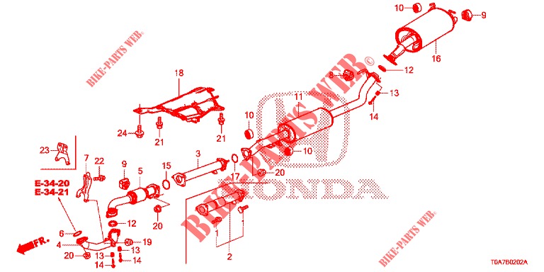 EXHAUST PIPE/SILENCER (DIESEL) for Honda CR-V DIESEL 1.6 EXECUTIVE NAVI 5 Doors 6 speed manual 2014