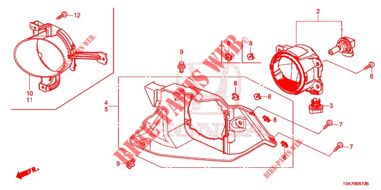 FOG LAMP  for Honda CR-V DIESEL 1.6 EXECUTIVE NAVI 5 Doors 6 speed manual 2014