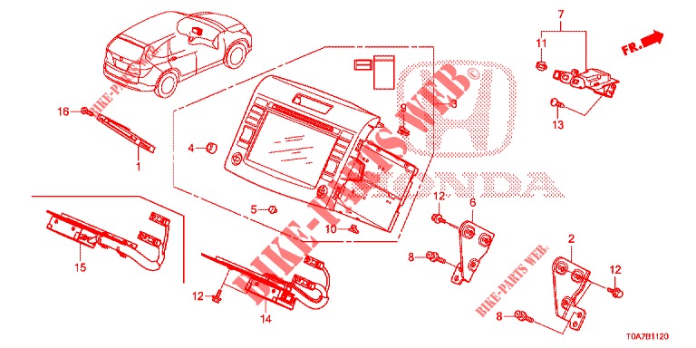 NAVI ATTACHMENT KIT  for Honda CR-V DIESEL 1.6 EXECUTIVE NAVI 5 Doors 6 speed manual 2014