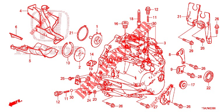 P.S. GEAR BOX (DIESEL) (1.6L) for Honda CR-V DIESEL 1.6 EXECUTIVE NAVI 5 Doors 6 speed manual 2014