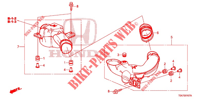 RESONATOR CHAMBER (DIESEL) for Honda CR-V DIESEL 1.6 EXECUTIVE NAVI 5 Doors 6 speed manual 2014