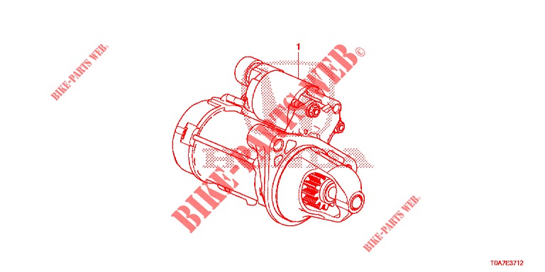 STARTER MOTOR (DENSO) (DIESEL) (1.6L) for Honda CR-V DIESEL 1.6 EXECUTIVE NAVI 5 Doors 6 speed manual 2014