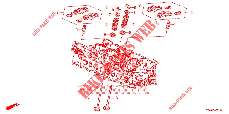 VALVE/ROCKER ARM (DIESEL) (1.6L) for Honda CR-V DIESEL 1.6 EXECUTIVE NAVI 5 Doors 6 speed manual 2014