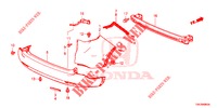REAR BUMPER  for Honda CR-V DIESEL 2.2 COMFORT 5 Doors 6 speed manual 2014