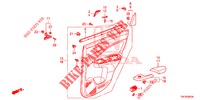 REAR DOOR LINING (4D)  for Honda CR-V DIESEL 2.2 COMFORT 5 Doors 6 speed manual 2014