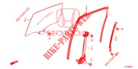 REAR DOOR WINDOWS/REGULAT OR  for Honda CR-V DIESEL 2.2 COMFORT 5 Doors 6 speed manual 2014