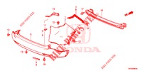 REAR BUMPER  for Honda CR-V DIESEL 2.2 COMFORT 5 Doors 5 speed automatic 2014