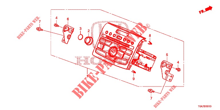 AUTO RADIO  for Honda CR-V DIESEL 2.2 ELEGANCE 5 Doors 5 speed automatic 2014
