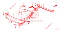 REAR BUMPER  for Honda CR-V DIESEL 2.2 ELEGANCE L 5 Doors 6 speed manual 2014