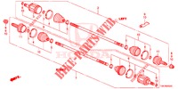 REAR DRIVESHAFT (3) for Honda CR-V DIESEL 2.2 ELEGANCE L 5 Doors 6 speed manual 2014