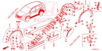 SIDE SILL GARNISH/PROTECT OR  for Honda CR-V DIESEL 2.2 ELEGANCE L 5 Doors 6 speed manual 2014