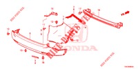REAR BUMPER  for Honda CR-V DIESEL 2.2 EXCLUSIVE NAVI 5 Doors 5 speed automatic 2014