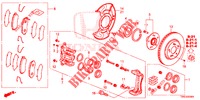 FRONT BRAKE (1) for Honda CR-V DIESEL 1.6 COMFORT 5 Doors 6 speed manual 2015