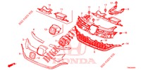 FRONT GRILLE/MOLDING (2) for Honda CR-V DIESEL 1.6 COMFORT 5 Doors 6 speed manual 2015