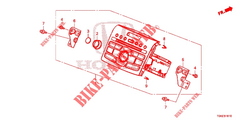 AUTO RADIO  for Honda CR-V DIESEL 1.6 COMFORT 5 Doors 6 speed manual 2015