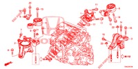 ENGINE MOUNTS (DIESEL) (1) for Honda CR-V DIESEL 1.6 ELEGANCE NAVI 4WD 5 Doors 6 speed manual 2015