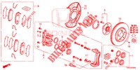 FRONT BRAKE (1) for Honda CR-V DIESEL 1.6 ELEGANCE NAVI 4WD 5 Doors 6 speed manual 2015