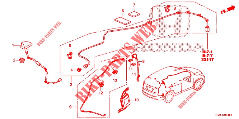 ANTENNA/SPEAKER  for Honda CR-V DIESEL 1.6 ELEGANCE NAVI 4WD 5 Doors 6 speed manual 2015