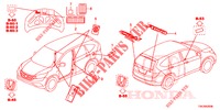 EMBLEMS/CAUTION LABELS  for Honda CR-V DIESEL 2.2 EXCLUSIVE NAVI 5 Doors 6 speed manual 2014
