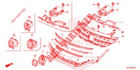 FRONT GRILLE/MOLDING  for Honda CR-V DIESEL 2.2 EXCLUSIVE NAVI 5 Doors 6 speed manual 2014