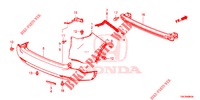 REAR BUMPER  for Honda CR-V DIESEL 2.2 EXCLUSIVE NAVI 5 Doors 6 speed manual 2014