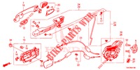 REAR DOOR LOCKS/OUTER HAN DLE  for Honda CR-V DIESEL 2.2 EXCLUSIVE NAVI 5 Doors 6 speed manual 2014