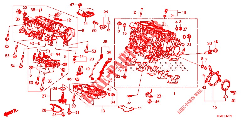 CYLINDER BLOCK/OIL PAN (DIESEL) (2) for Honda CR-V DIESEL 1.6 INNOVA 5 Doors 9 speed automatic 2015