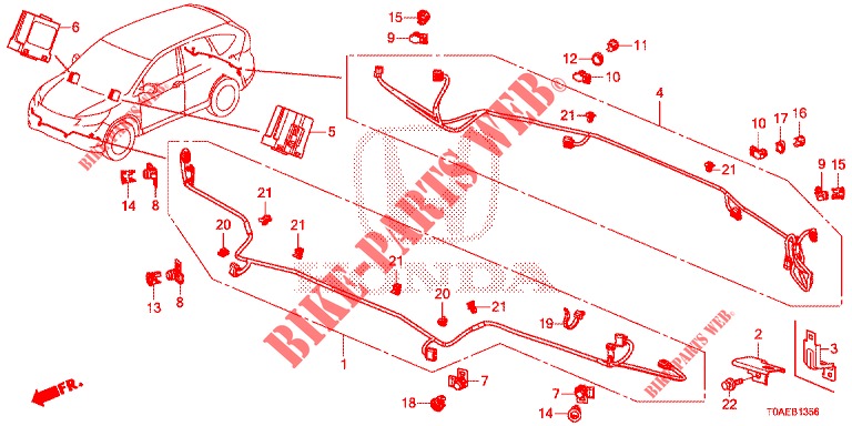 PARKING SENSOR (2) for Honda CR-V DIESEL 1.6 INNOVA 5 Doors 9 speed automatic 2015