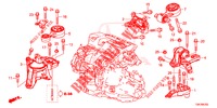 ENGINE MOUNTS (DIESEL) (2.2L) (MT) for Honda CR-V DIESEL 2.2 ELEGANCE 5 Doors 6 speed manual 2014