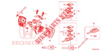 KEY CYLINDER COMPONENTS  for Honda CR-V DIESEL 2.2 ELEGANCE 5 Doors 6 speed manual 2014