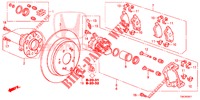 REAR BRAKE (2) for Honda CR-V DIESEL 2.2 ELEGANCE 5 Doors 6 speed manual 2014