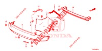 REAR BUMPER  for Honda CR-V DIESEL 2.2 ELEGANCE 5 Doors 6 speed manual 2014