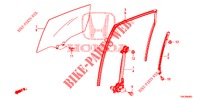 REAR DOOR WINDOWS/REGULAT OR  for Honda CR-V DIESEL 2.2 ELEGANCE 5 Doors 6 speed manual 2014