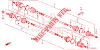 REAR DRIVESHAFT (3) for Honda CR-V DIESEL 2.2 ELEGANCE 5 Doors 6 speed manual 2014