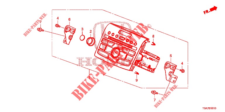 AUTO RADIO  for Honda CR-V DIESEL 2.2 ELEGANCE 5 Doors 6 speed manual 2014