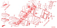 REAR SEAT/SEATBELT (2D)  for Honda CR-V DIESEL 1.6 EXCLUSIVE NAVI 4WD 5 Doors 6 speed manual 2015