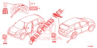 EMBLEMS/CAUTION LABELS  for Honda CR-V DIESEL 1.6 COMFORT 5 Doors 6 speed manual 2018