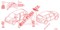 EMBLEMS/CAUTION LABELS  for Honda CR-V DIESEL 1.6 ELEGANCE NAVI 5 Doors 6 speed manual 2018
