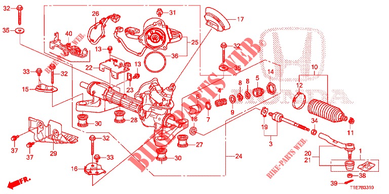 P.S. GEAR BOX (LH) for Honda CR-V DIESEL 1.6 ELEGANCE NAVI 5 Doors 6 speed manual 2018