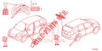 EMBLEMS/CAUTION LABELS  for Honda CR-V DIESEL 1.6 ELEGANCE 5 Doors 9 speed automatic 2018